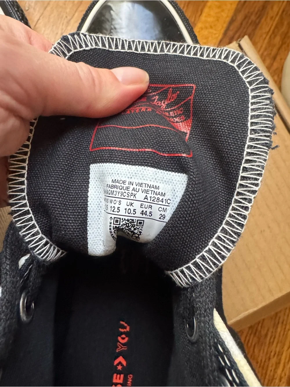 High-Top Converse All  Star Canvas Sneakers with Snake Pattern 10.5 - Picture 6 of 7